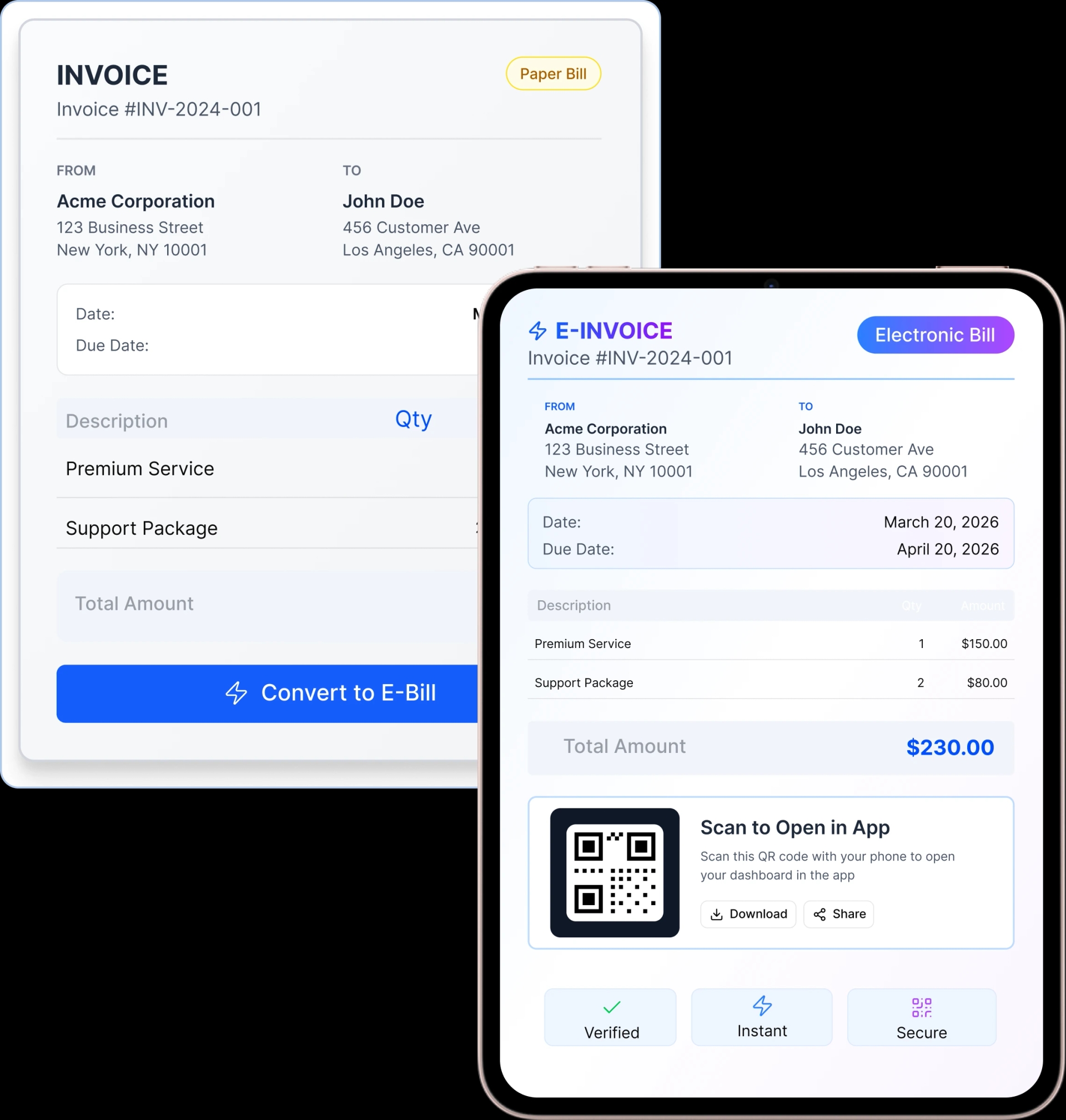 Financial reporting dashboard preview