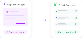 Bills and expenses auto capture workflow